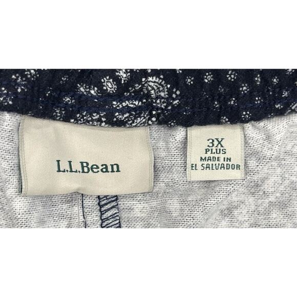 L.L. Bean Casual/ Pajama Pants Draw String Pockets 3X Plus I4 - Picture 10 of 12